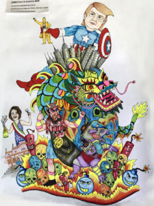 Carnevale di sciacca 2018 - bozzetto associazione nuova arte 96