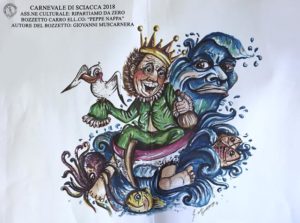 carnevale di sciacca 2018 - bozzetto associazione ripartiamo da zero